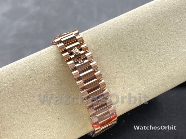 Rolex Day-Date 128345RBR Slate Dial Everose Gold 36MM Unisex Replica Watch
