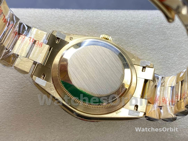 Rolex Day Date 18038 Yellow Gold Tigers Eye Watch