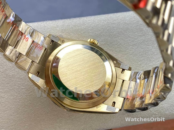 Rolex Day Date 18038 Yellow Gold Tigers Eye Watch