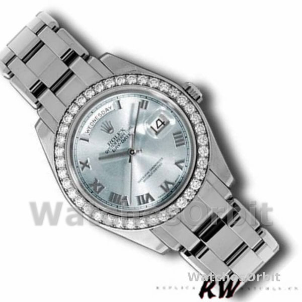 Rolex Day-Date 18946 Ice Blue Roman Dial Special Edition 39MM Mens Replica Watch