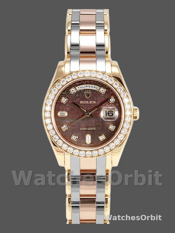 Rolex Day-Date 18948 Dark MOP Diamond Jubilee Dial Special Edition 39MM Mens Replica Watch