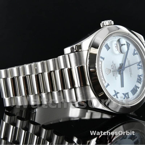 Rolex Day-Date 218206 Ice Blue Dial Platinum 41MM Mens Replica Watch