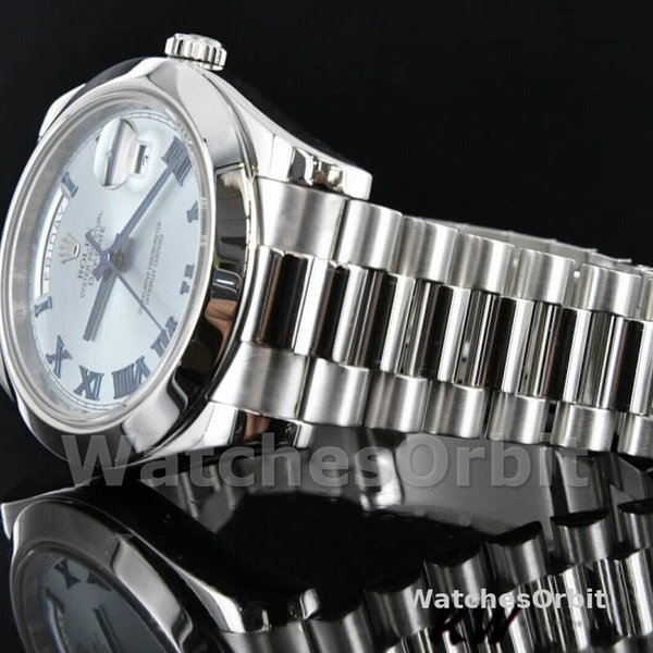 Rolex Day-Date 218206 Ice Blue Dial Platinum 41MM Mens Replica Watch