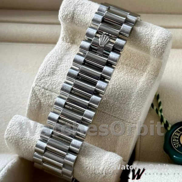 Rolex Day-Date 218206 Ice Blue Roman Numeral Dial Platinum 41MM Mens Replica Watch