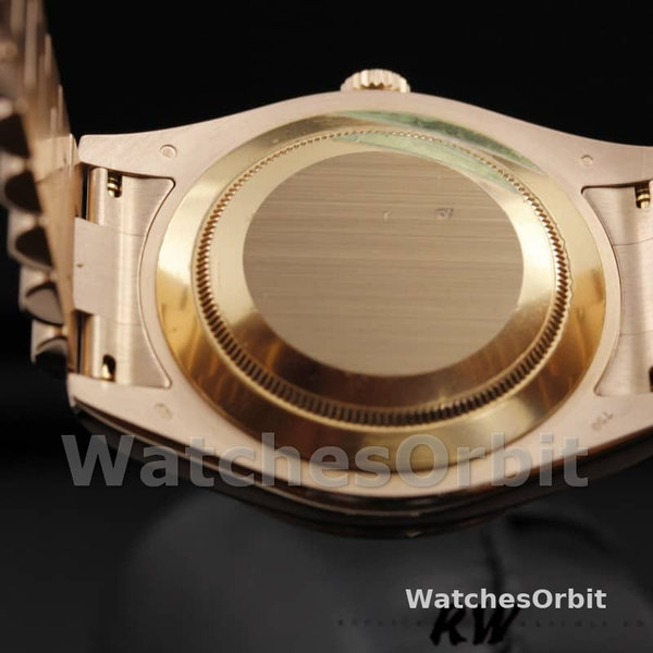 Rolex Day-Date 218235 Wave Bronze Dial Rose Gold 41MM Mens Replica Watch