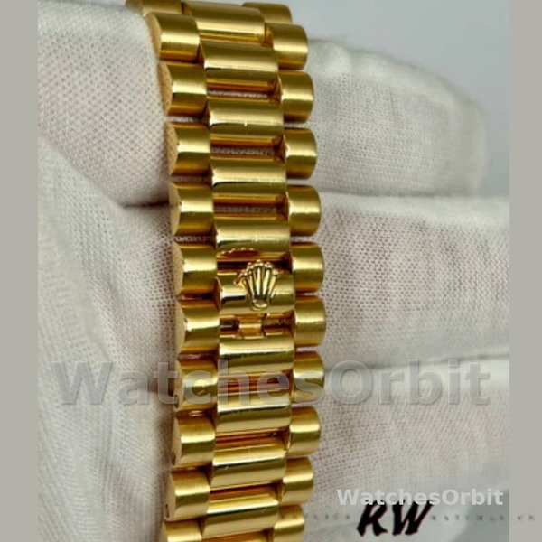 Rolex Day-Date 218238 Black Roman Numeral Dial Yellow Gold 41MM Mens Replica Watch