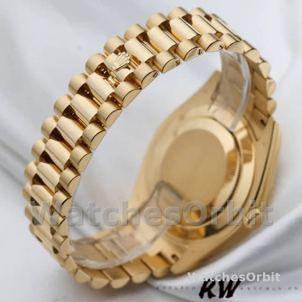 Rolex Day-Date 218238 Champagne Roman Numeral Dial Yellow Gold 41MM Mens Replica Watch