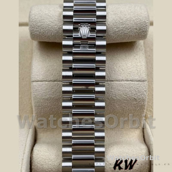 Rolex Day-Date 228206 Ice Blue Motif Dial Platinum 40MM Mens Replica Watch