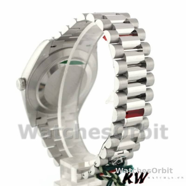 Rolex Day-Date 228206 Silver Roman Numeral Dial Platinum 40MM Mens Replica Watch