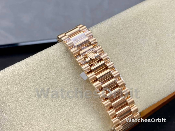 Rolex Day-Date 228235 Chocolate Brown Dial Fluted Bezel 40mm Mens Replica Watch