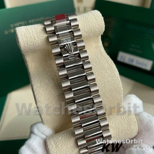 Rolex Day-Date 228239 Dark Rhodium Grey Dial Fluted Bezel 40mm Mens Replica Watch