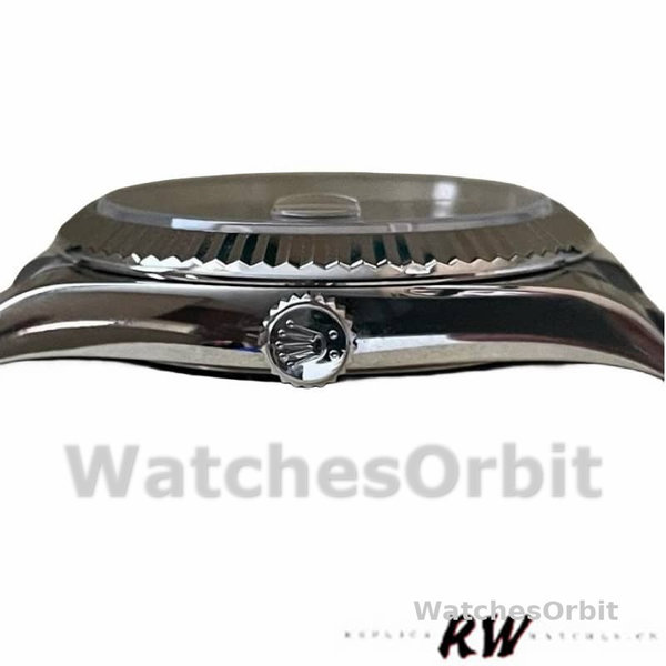 Rolex Day-Date 228239 Diamond Paved Dial Fluted Bezel 40mm Mens Replica Watch
