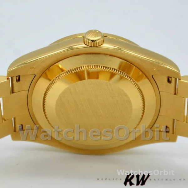 Rolex Day-Date 228348RBR Champagne Roman Dial Diamond Bezel 40mm Mens Replica Watch