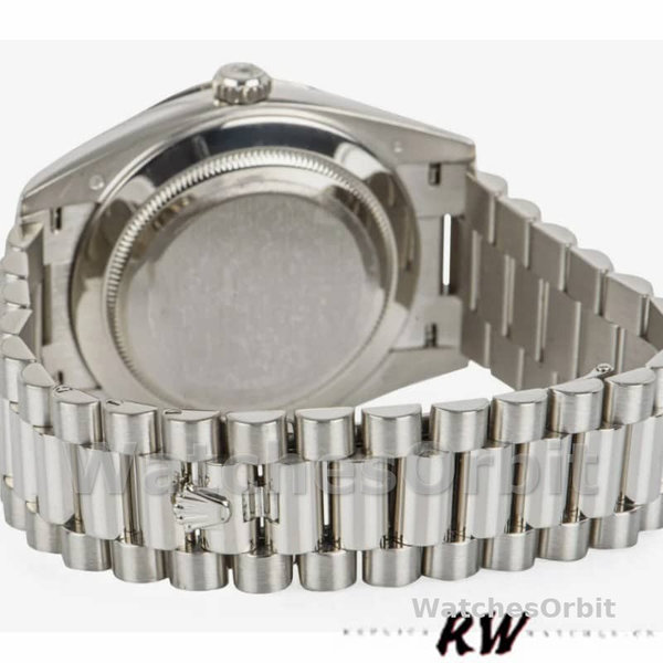 Rolex Day-Date 228349RBR Dark Rhodium Dial Diamond Bezel 40mm Mens Replica Watch