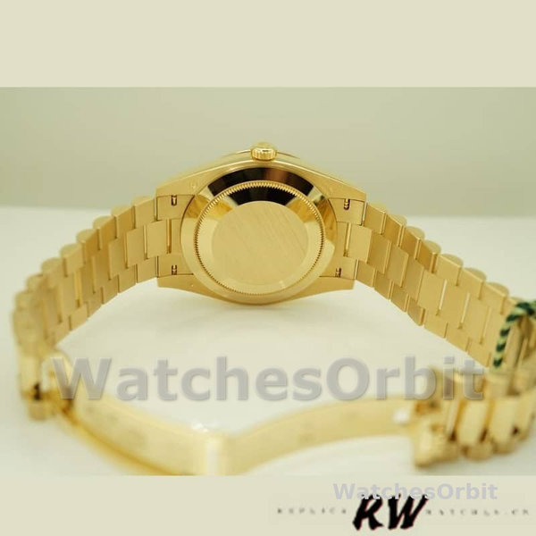 Rolex Day-Date 228398TBR Champagne Diamond Dial Diamond Bezel 40mm Mens Replica Watch