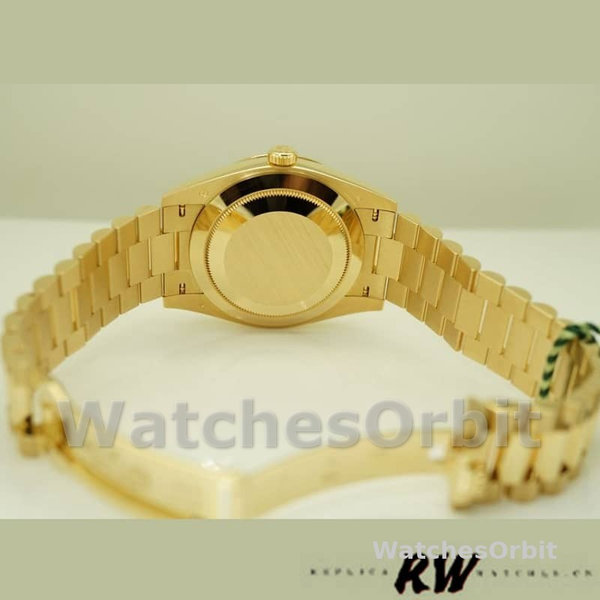 Rolex Day-Date 228398TBR Champagne Index Dial Diamond Bezel 40mm Mens Replica Watch