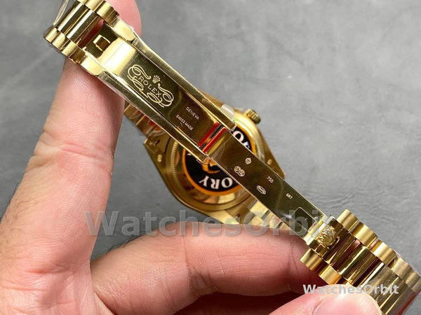 Rolex Day Date 36 Champagne Dial Yellow Gold Bracelet 128238 0132
