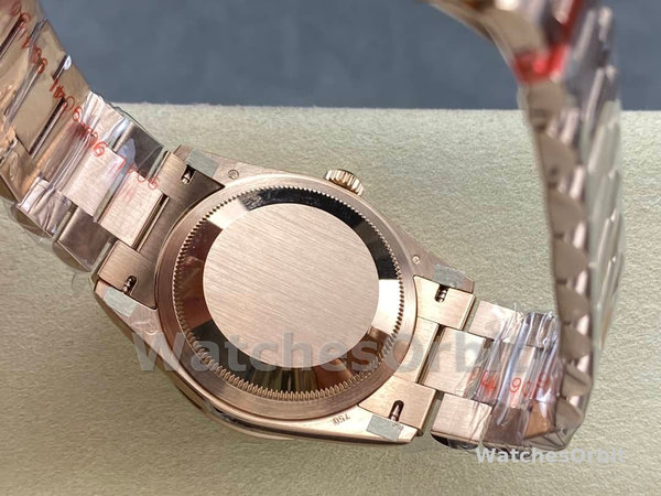 Rolex Day Date 36 Everose Gold Diamond Bezel m128345rbr 0075