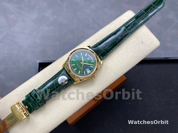 Rolex Day Date 36 Green Dial Solid 18k Yellow Gold 118138 0003