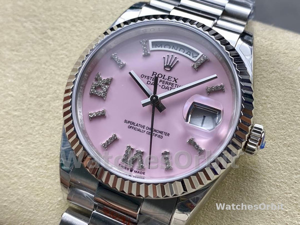 Rolex Day Date 36 Pink Roman m128236 0006