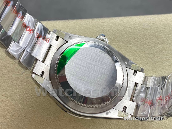 Rolex Day Date 36 Platinum Pink Opal Diamond-Set Roman Dial Diamond Bezel m128396tbr 0009