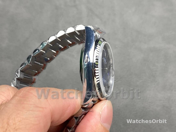 Rolex Day Date 36 White Gold Blue Ombre Dial M128236 0020