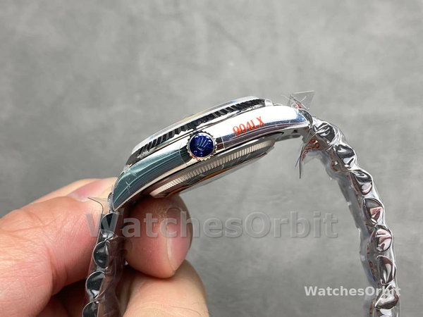 Rolex Day Date 36 White Gold Blue Ombre Dial M128236 0020