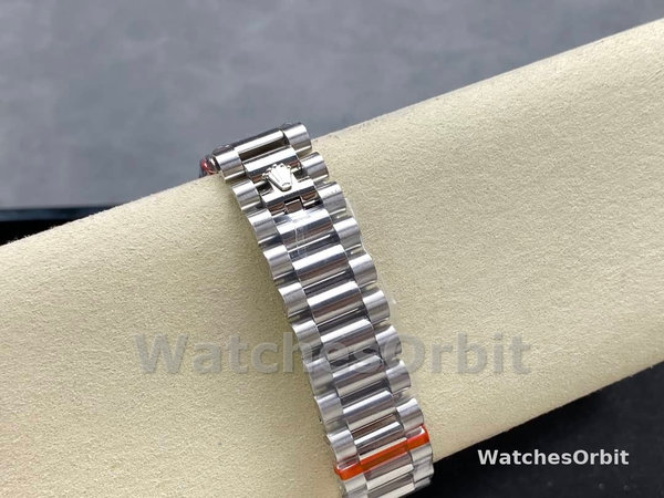 Rolex Day Date 36 White Gold Diamond Bezel White Dial m128399tbr 0019