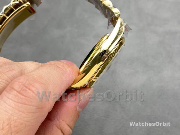 Rolex Day Date 36 Yellow Gold Automatic Green Diamond Dial M128238 0130
