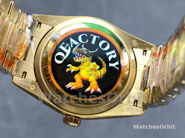 Rolex Day Date 36 Yellow Gold Automatic Green Diamond Dial M128238 0130