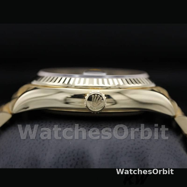 Rolex Day-Date 36MM 128238 0081 Fluted Bezel White Index Dial Unisex Replica Watch