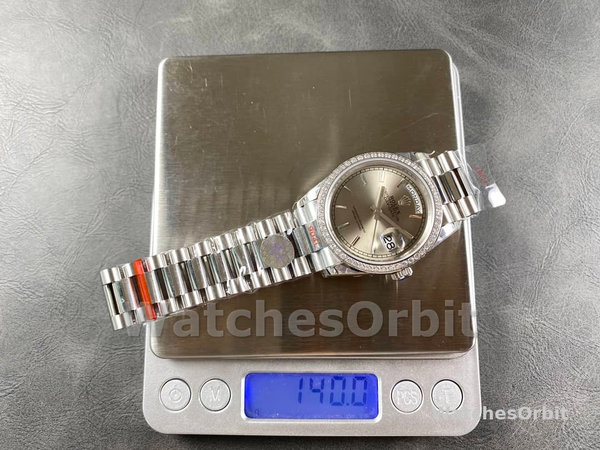 Rolex Day Date 36mm Platinum and Diamonds Bezel 128396tbr 0004