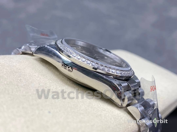 Rolex Day Date 36mm Platinum and Diamonds Bezel 128396tbr 0004