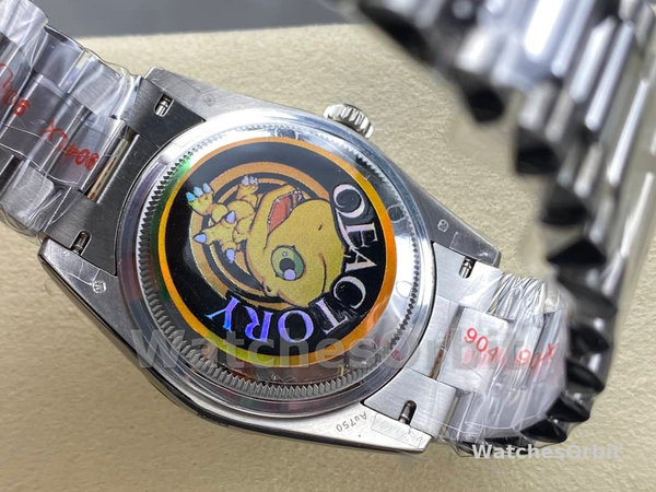 Rolex Day Date 36mm White Gold 128239 0016 Pave Rainbow Diamond Dial