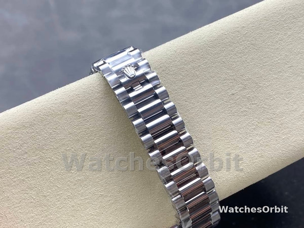 Rolex Day Date 36mm White Gold 128239 0016 Pave Rainbow Diamond Dial