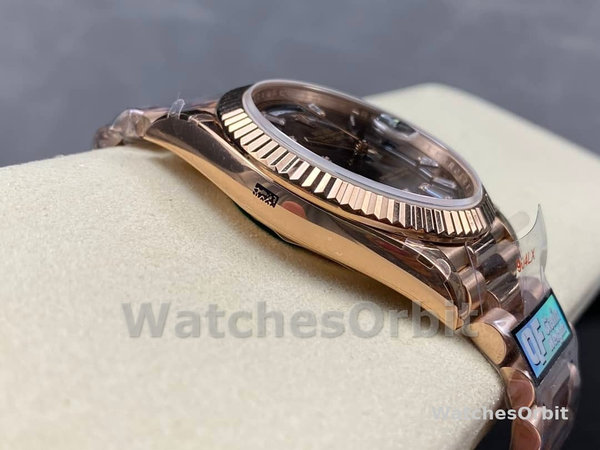 Rolex Day Date 40 18kt Everose Gold Rolex President Chocolate Dial m228235 0003