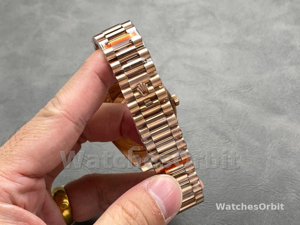 Rolex Day Date 40 Eisenkiesel Baguette Automatic Diamond M228235 0045 Mens Watch