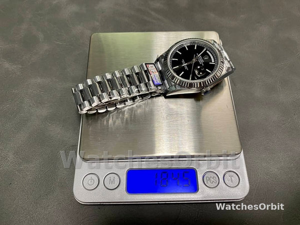Rolex Day Date 40 Platinum Black Dial M228236 0003 Men's Watch