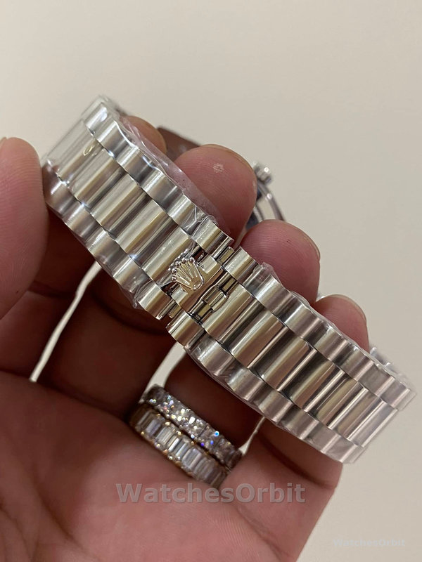 Rolex Day-Date 40 Platinum Meteorite Diamond Dial M228396TBR 0027 Men's Watch