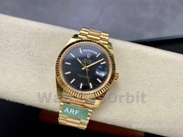 Rolex Day Date 40mm Yellow Gold President Black Dial m228238 0067