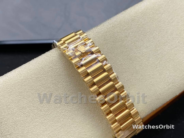 Rolex Day Date 40mm Yellow Gold President Black Dial m228238 0067