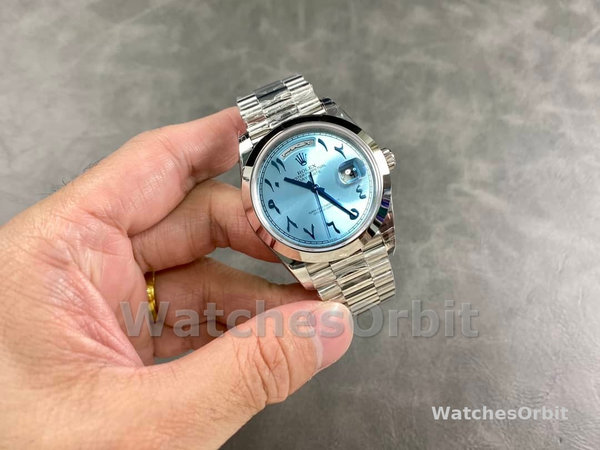 Rolex Day Date President Blue Arabic Dial Dial M228206 0025 Men's Watch