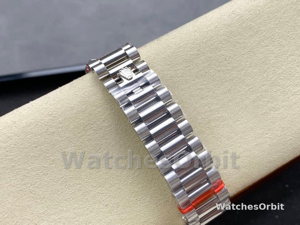 Rolex Day Date White Gold 36 Blue Diamond Dial m128239 0069