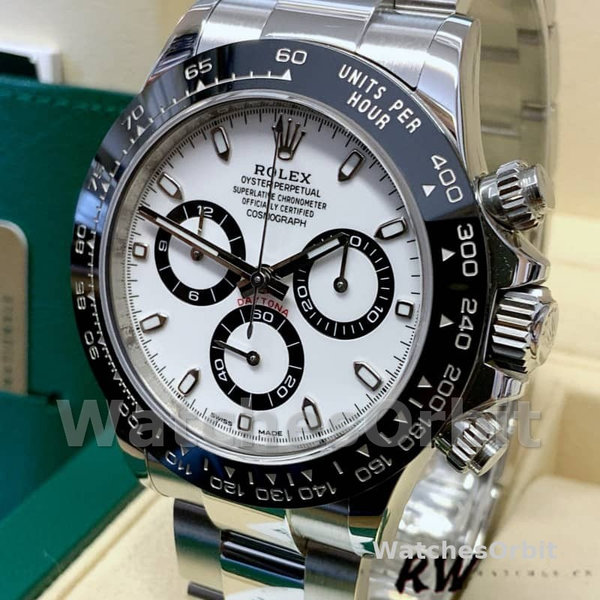 Rolex Cosmograph Daytona 116500LN Stainless Steel White Dial 40mm Mens Replica Watch