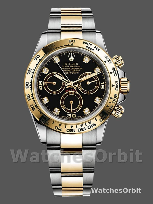 Rolex Cosmograph Daytona 116503 Black Diamond Dial 40MM Mens Replica Watch
