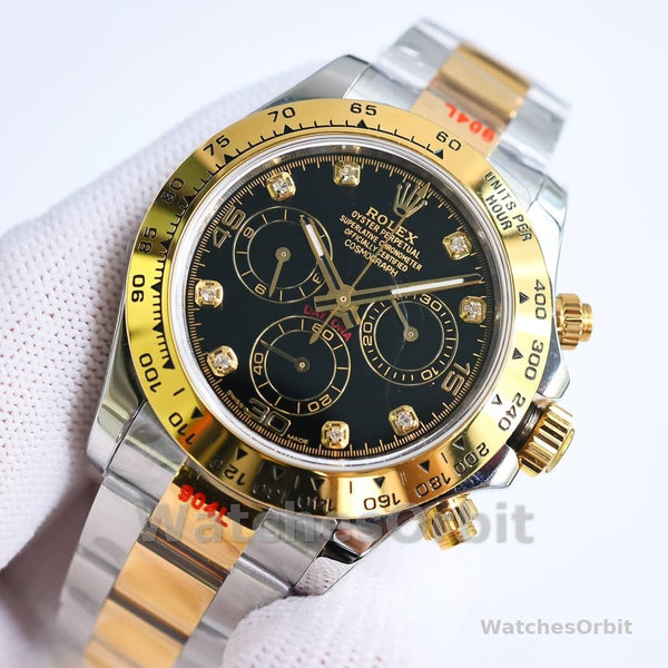 Rolex Cosmograph Daytona 116503 Black Diamond Dial 40MM Mens Replica Watch