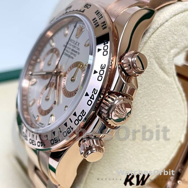 Rolex Cosmograph Daytona 116505 Oyster Bracelet Rose Ivory Dial 40mm Mens Replica Watch