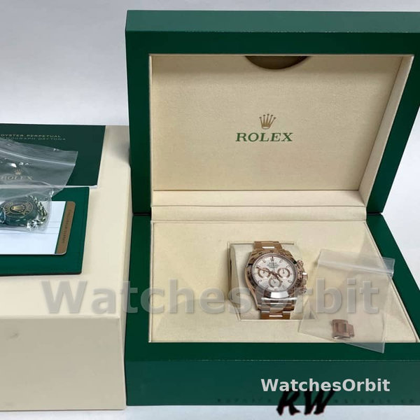 Rolex Cosmograph Daytona 116505 Oyster Bracelet Rose Ivory Dial 40mm Mens Replica Watch