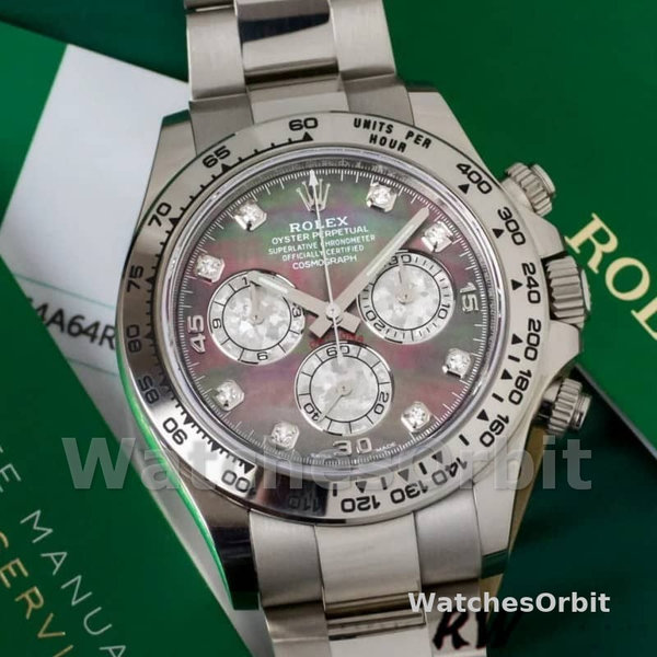 Rolex Cosmograph Daytona 116509 Diamond Markings 40MM Mens Replica Watch