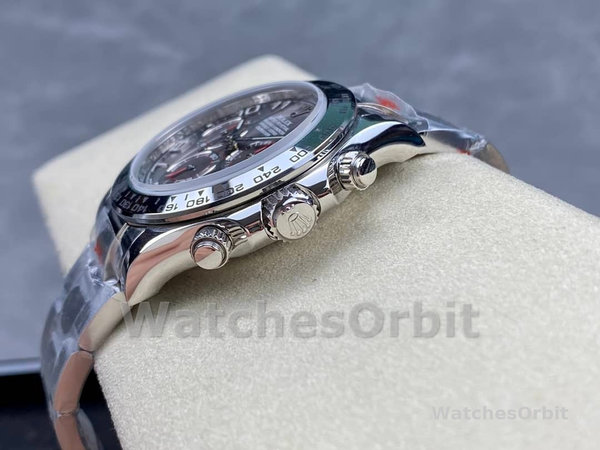 Rolex Cosmograph Daytona 116509 Gray Arabic Dial White Gold 40MM Mens Replica Watch